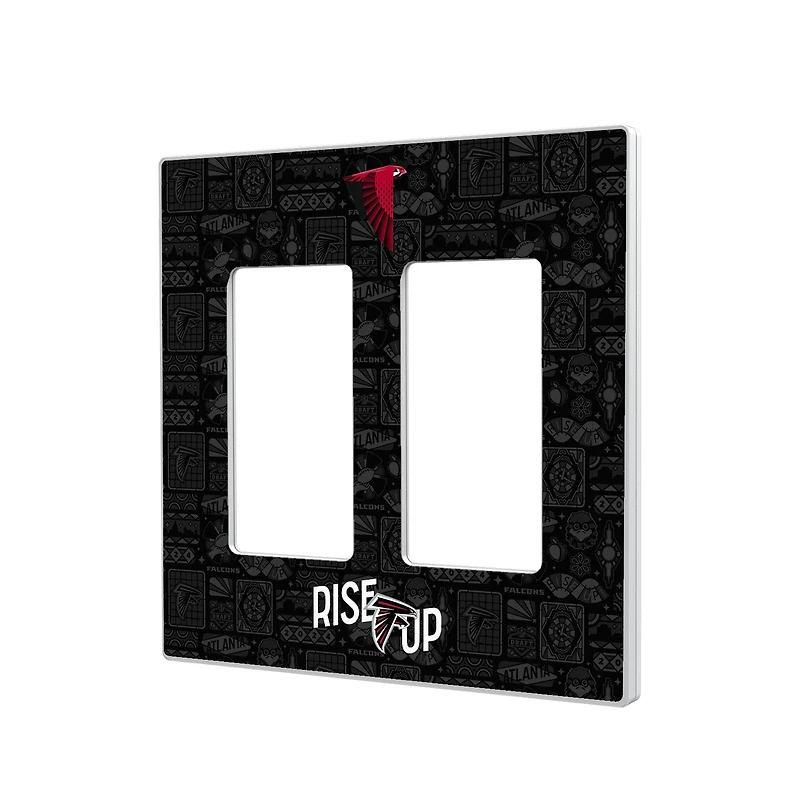 Atlanta Falcons 2024 Illustrated Limited Edition Double Rocker Light Switch Plate