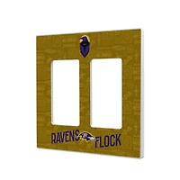 Baltimore Ravens 2024 Illustrated Limited Edition Double Rocker Light Switch Plate