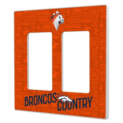 Denver Broncos 2024 Illustrated Limited Edition Double Rocker Light Switch Plate