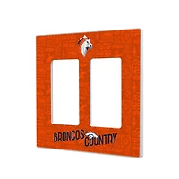 Denver Broncos 2024 Illustrated Limited Edition Double Rocker Light Switch Plate
