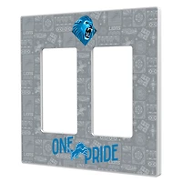 Detroit Lions 2024 Illustrated Limited Edition Double Rocker Light Switch Plate