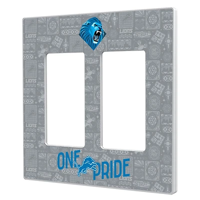 Detroit Lions 2024 Illustrated Limited Edition Double Rocker Light Switch Plate