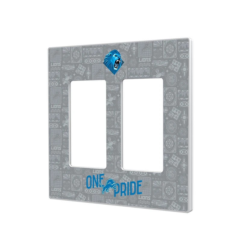 Detroit Lions 2024 Illustrated Limited Edition Double Rocker Light Switch Plate
