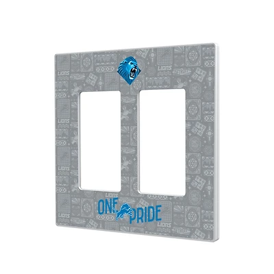 Detroit Lions 2024 Illustrated Limited Edition Double Rocker Light Switch Plate