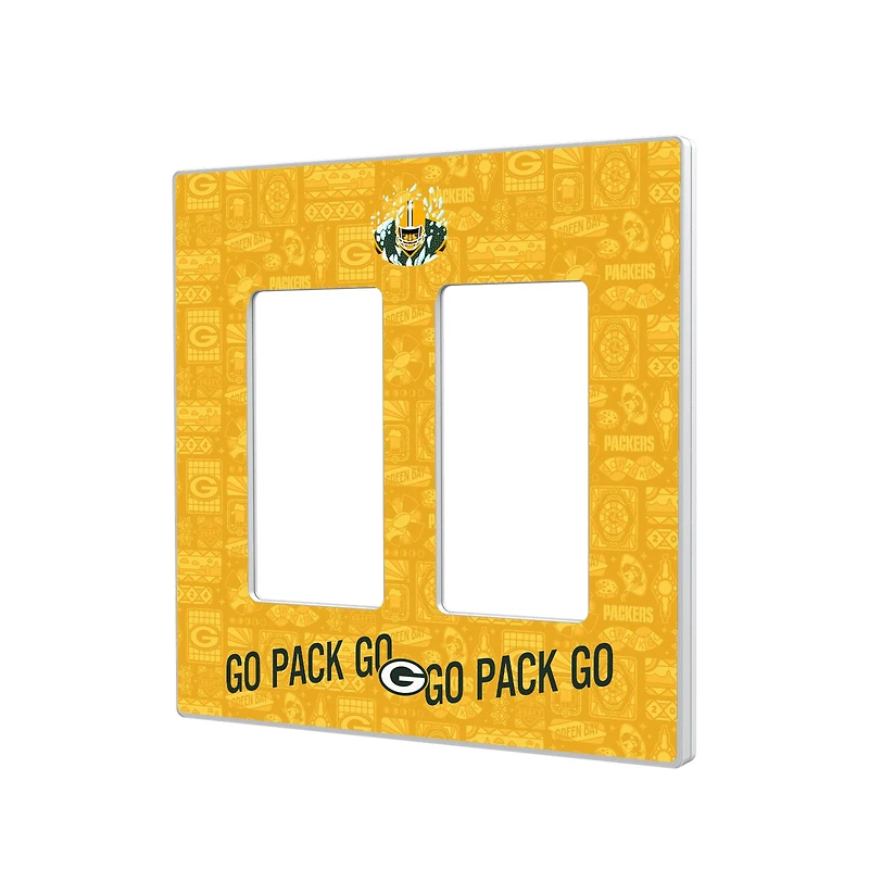Green Bay Packers 2024 Illustrated Limited Edition Double Rocker Light Switch Plate