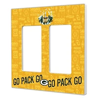 Green Bay Packers 2024 Illustrated Limited Edition Double Rocker Light Switch Plate