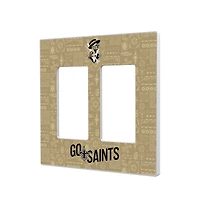 New Orleans Saints 2024 Illustrated Limited Edition Double Rocker Light Switch Plate