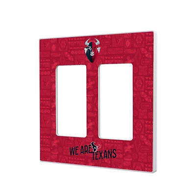 Houston Texans 2024 Illustrated Limited Edition Double Rocker Light Switch Plate