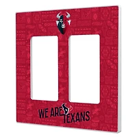 Houston Texans 2024 Illustrated Limited Edition Double Rocker Light Switch Plate