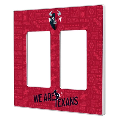Houston Texans 2024 Illustrated Limited Edition Double Rocker Light Switch Plate