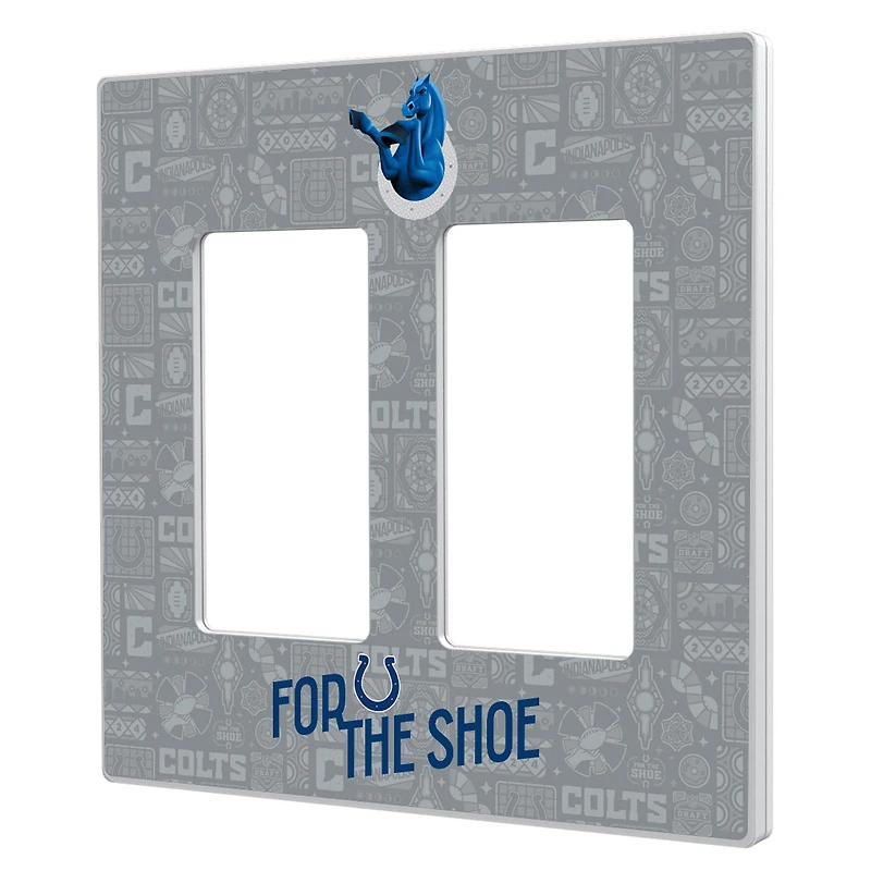 Indianapolis Colts 2024 Illustrated Limited Edition Double Rocker Light Switch Plate