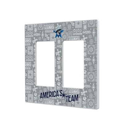 Dallas Cowboys 2024 Illustrated Limited Edition Double Rocker Light Switch Plate