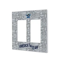 Dallas Cowboys 2024 Illustrated Limited Edition Double Rocker Light Switch Plate