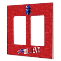 Buffalo Bills 2024 Illustrated Limited Edition Double Rocker Light Switch Plate