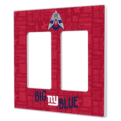 New York Giants 2024 Illustrated Limited Edition Double Rocker Light Switch Plate