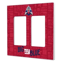 New York Giants 2024 Illustrated Limited Edition Double Rocker Light Switch Plate