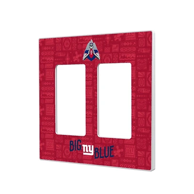 New York Giants 2024 Illustrated Limited Edition Double Rocker Light Switch Plate