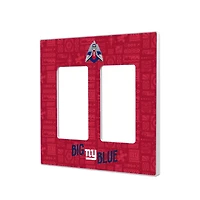 New York Giants 2024 Illustrated Limited Edition Double Rocker Light Switch Plate