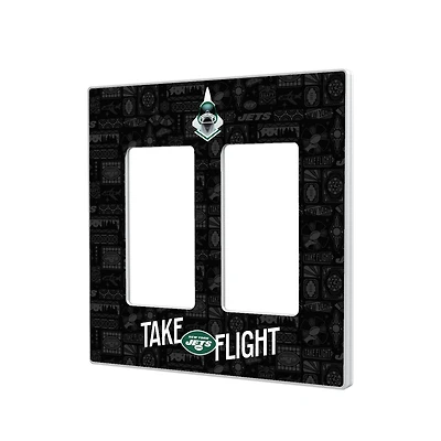 New York Jets 2024 Illustrated Limited Edition Double Rocker Light Switch Plate