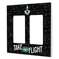 New York Jets 2024 Illustrated Limited Edition Double Rocker Light Switch Plate