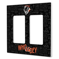 Cincinnati Bengals 2024 Illustrated Limited Edition Double Rocker Light Switch Plate