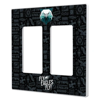 Philadelphia Eagles 2024 Illustrated Limited Edition Double Rocker Light Switch Plate