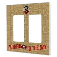 San Francisco 49ers 2024 Illustrated Limited Edition Double Rocker Light Switch Plate