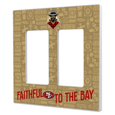San Francisco 49ers 2024 Illustrated Limited Edition Double Rocker Light Switch Plate