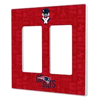 New England Patriots 2024 Illustrated Limited Edition Double Rocker Light Switch Plate