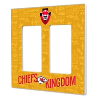 Kansas City Chiefs 2024 Illustrated Limited Edition Double Rocker Light Switch Plate