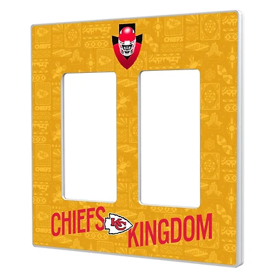 Kansas City Chiefs 2024 Illustrated Limited Edition Double Rocker Light Switch Plate