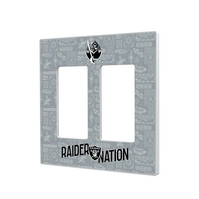 Las Vegas Raiders 2024 Illustrated Limited Edition Double Rocker Light Switch Plate