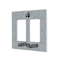 Las Vegas Raiders 2024 Illustrated Limited Edition Double Rocker Light Switch Plate