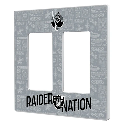 Las Vegas Raiders 2024 Illustrated Limited Edition Double Rocker Light Switch Plate