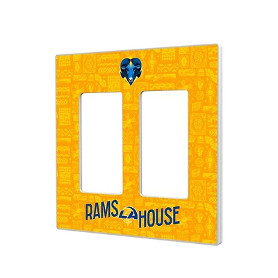 Los Angeles Rams 2024 Illustrated Limited Edition Double Rocker Light Switch Plate
