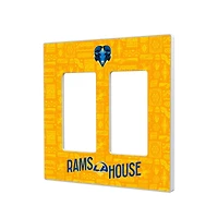 Los Angeles Rams 2024 Illustrated Limited Edition Double Rocker Light Switch Plate