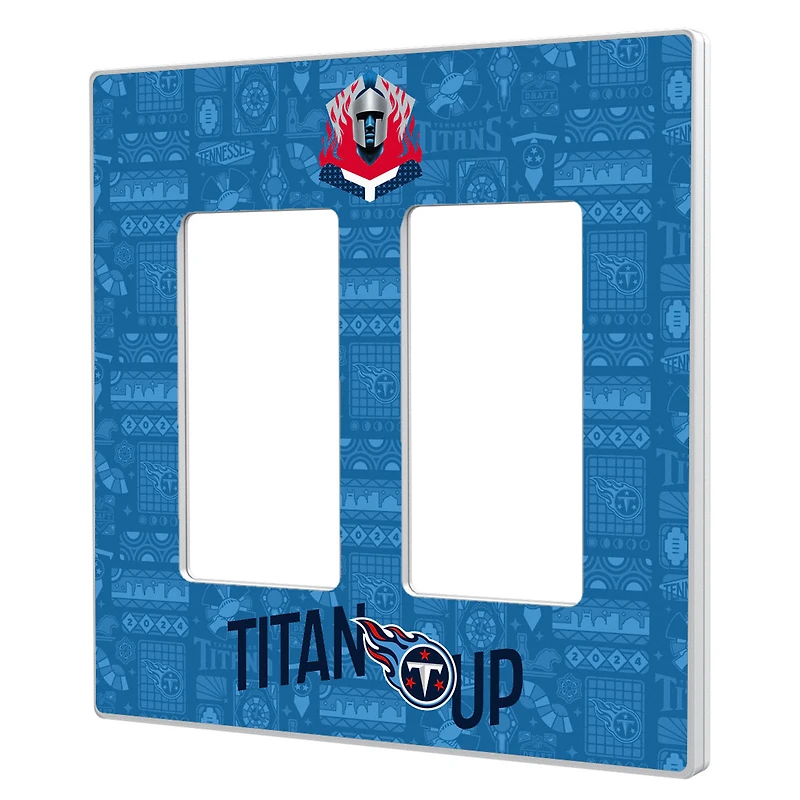 Tennessee Titans 2024 Illustrated Limited Edition Double Rocker Light Switch Plate