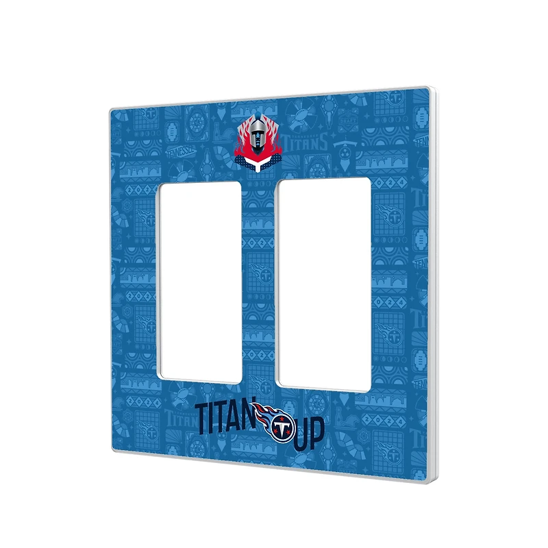 Tennessee Titans 2024 Illustrated Limited Edition Double Rocker Light Switch Plate