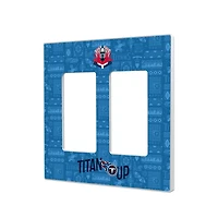 Tennessee Titans 2024 Illustrated Limited Edition Double Rocker Light Switch Plate