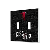 Atlanta Falcons 2024 Illustrated Limited Edition Double Toggle Light Switch Plate