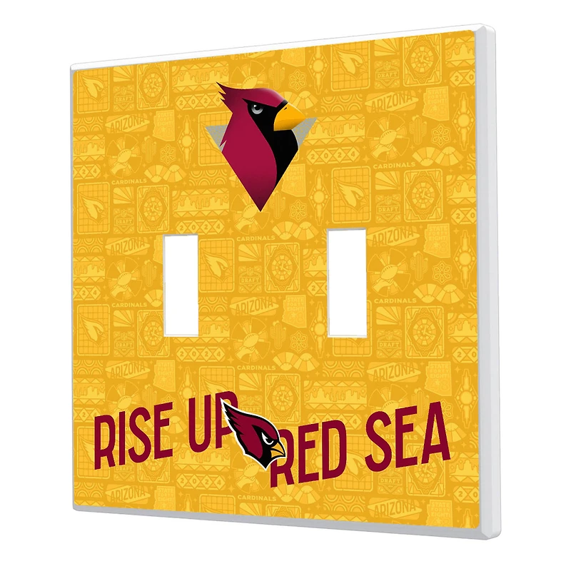Arizona Cardinals 2024 Illustrated Limited Edition Double Toggle Light Switch Plate