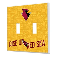 Arizona Cardinals 2024 Illustrated Limited Edition Double Toggle Light Switch Plate