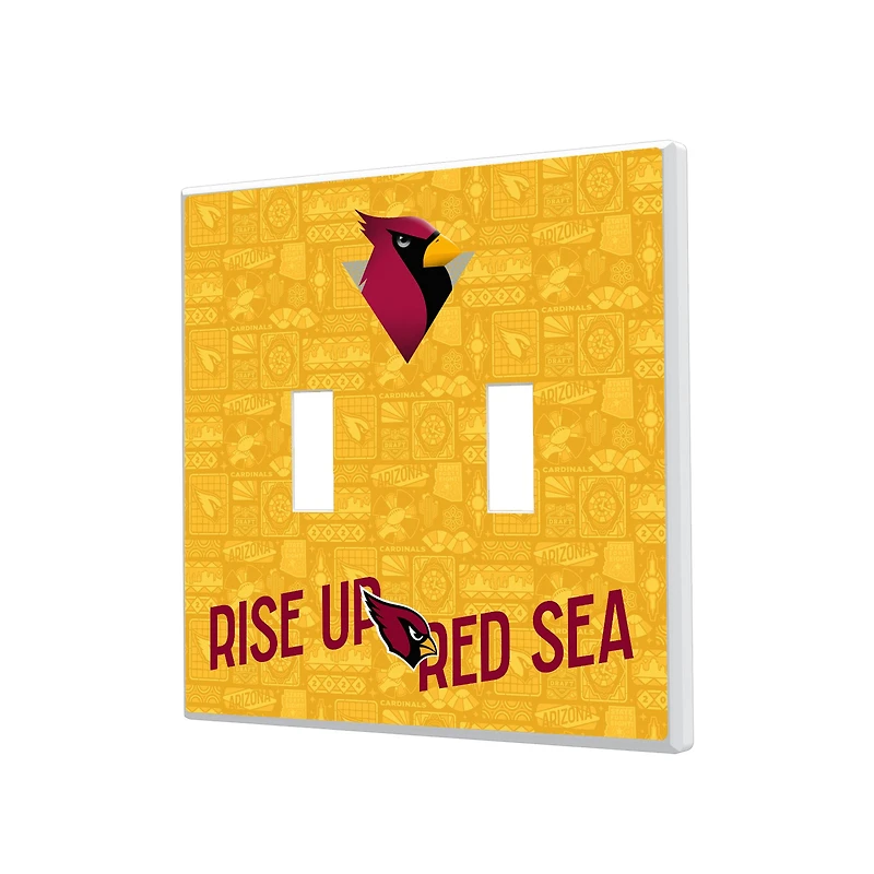 Arizona Cardinals 2024 Illustrated Limited Edition Double Toggle Light Switch Plate