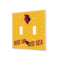 Arizona Cardinals 2024 Illustrated Limited Edition Double Toggle Light Switch Plate