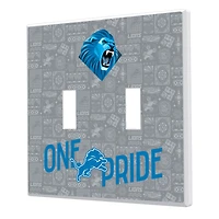 Detroit Lions 2024 Illustrated Limited Edition Double Toggle Light Switch Plate