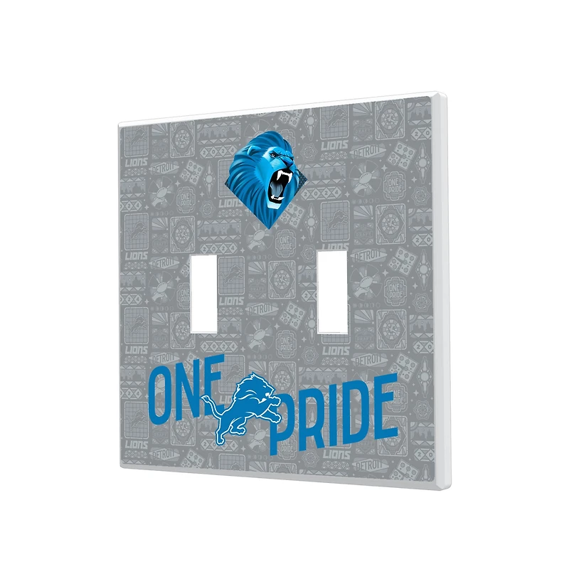 Detroit Lions 2024 Illustrated Limited Edition Double Toggle Light Switch Plate