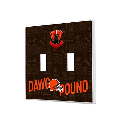 Cleveland Browns 2024 Illustrated Limited Edition Double Toggle Light Switch Plate