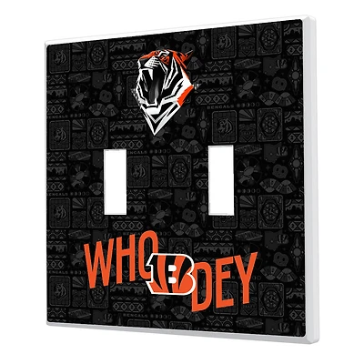 Cincinnati Bengals 2024 Illustrated Limited Edition Double Toggle Light Switch Plate