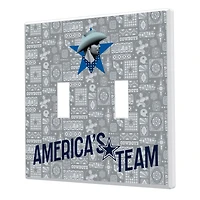 Dallas Cowboys 2024 Illustrated Limited Edition Double Toggle Light Switch Plate
