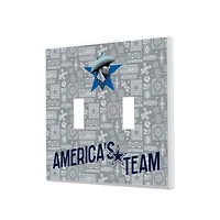 Dallas Cowboys 2024 Illustrated Limited Edition Double Toggle Light Switch Plate